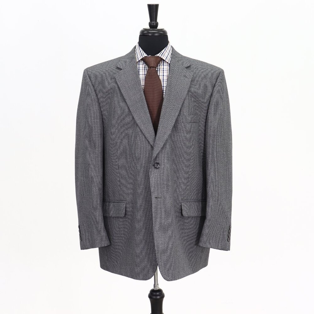 Statements 48R Gray Solid 2-Button Sport Coat Blazer Jacket G359